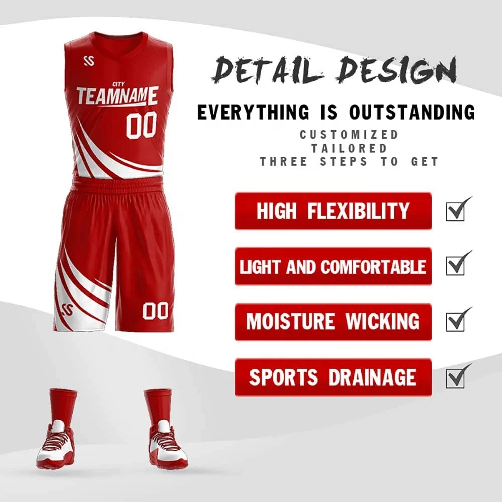 Custom youth basketball uniforms latest basketball sleeveless jersey design wholesale custom cheap price basketball uniform