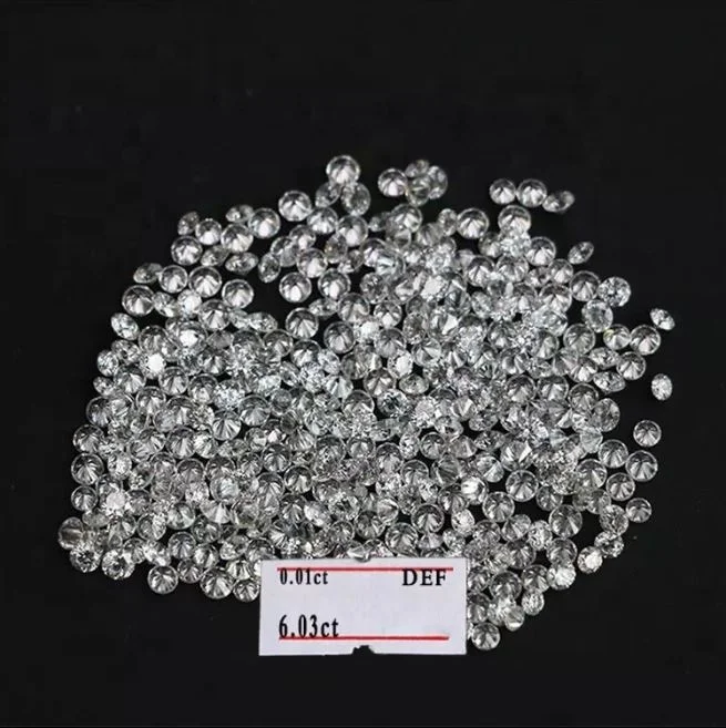 Lab Grown Loose Diamonds HTHP Polished 0.8 mm to 3 mm size round brilliant cut,vvs loose lab grown diamonds