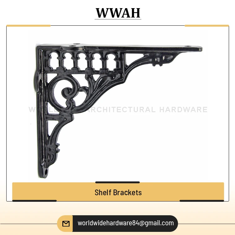 Best Quality New Arrival Top Wholesale Selling Brass/ Cast Iron Material OEM Private Label Home Office Use Wall Shelf Brackets