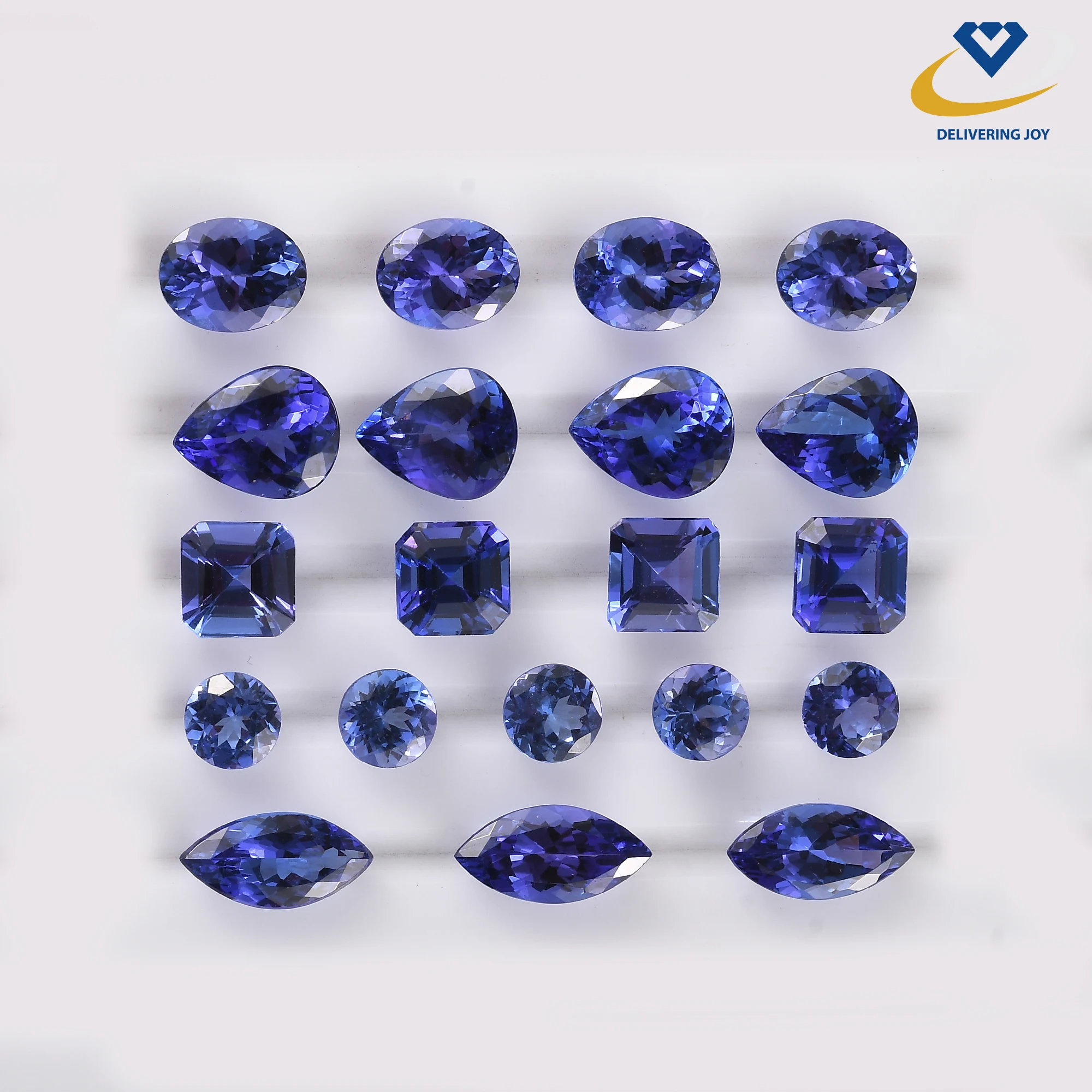 Natural Tanzanite Stone All Shape Size Available High Quality Tanzanite Calibration Custom Cut Loose Gemstones Wholesale Supply