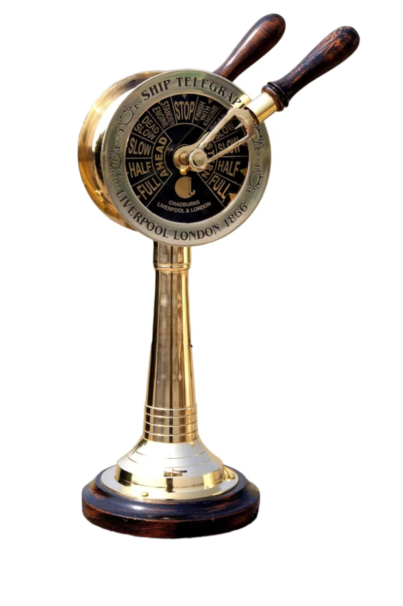 Brass Telegraph Nautical Designer Metal Crafts Pen Holder Nautical Vintage Style Telegraph Marien use Collectible Marine