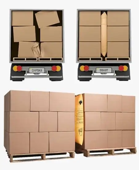 Air Dunnage используется для повышения нагрузки увеличения углов крепления увеличивая стабильность отдельных частей