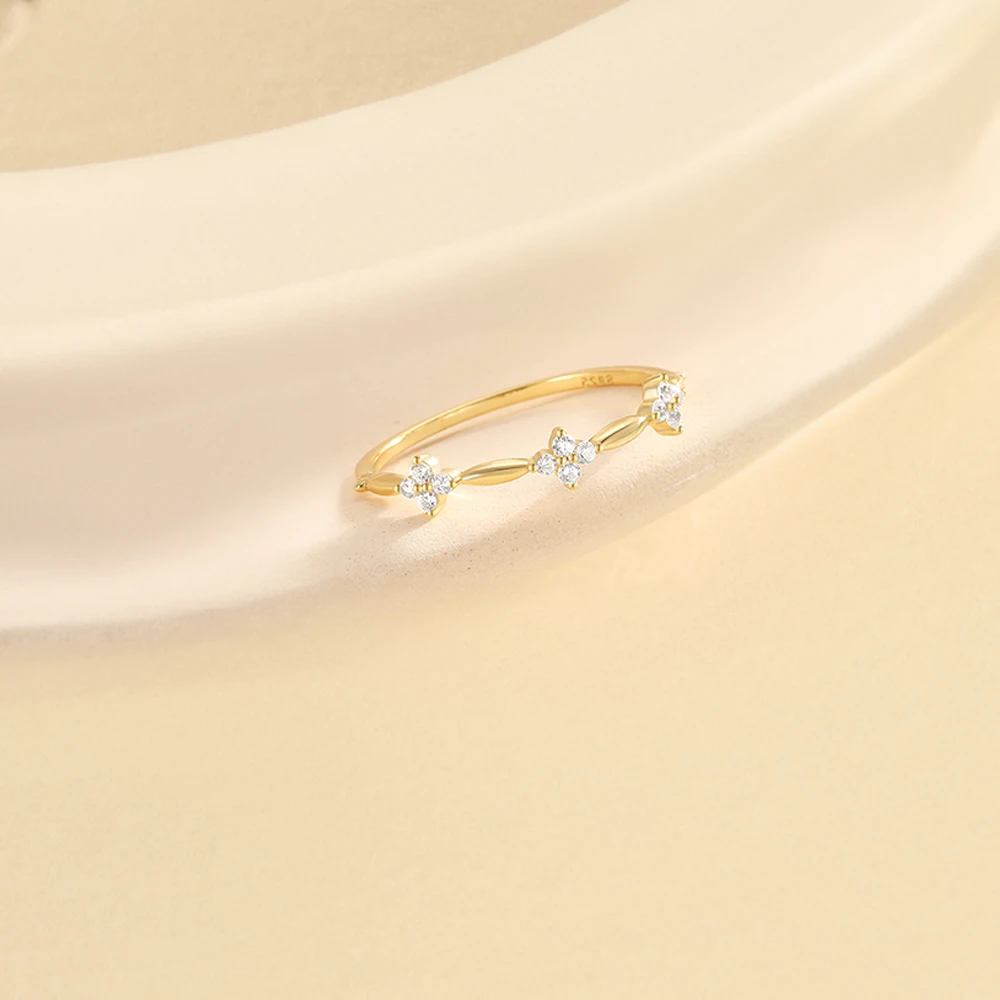 2024 best selling zircon 925 sterling silver and plated 18k gold 7mm diamond couple engagement rings