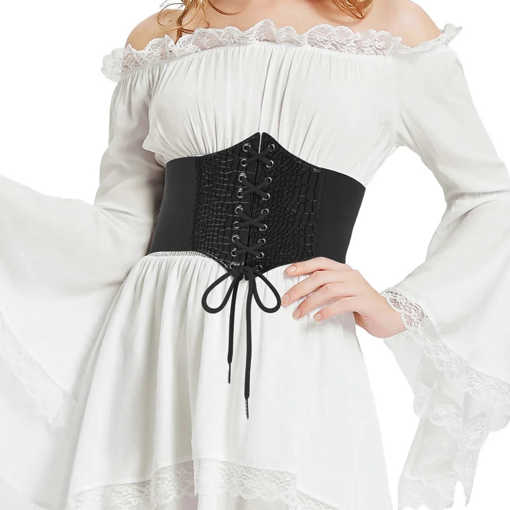 Grace Karin Women 12cm  Lace-up Stretchy Waistband Wholesale Waist Cinchers Ladies Corset Belts