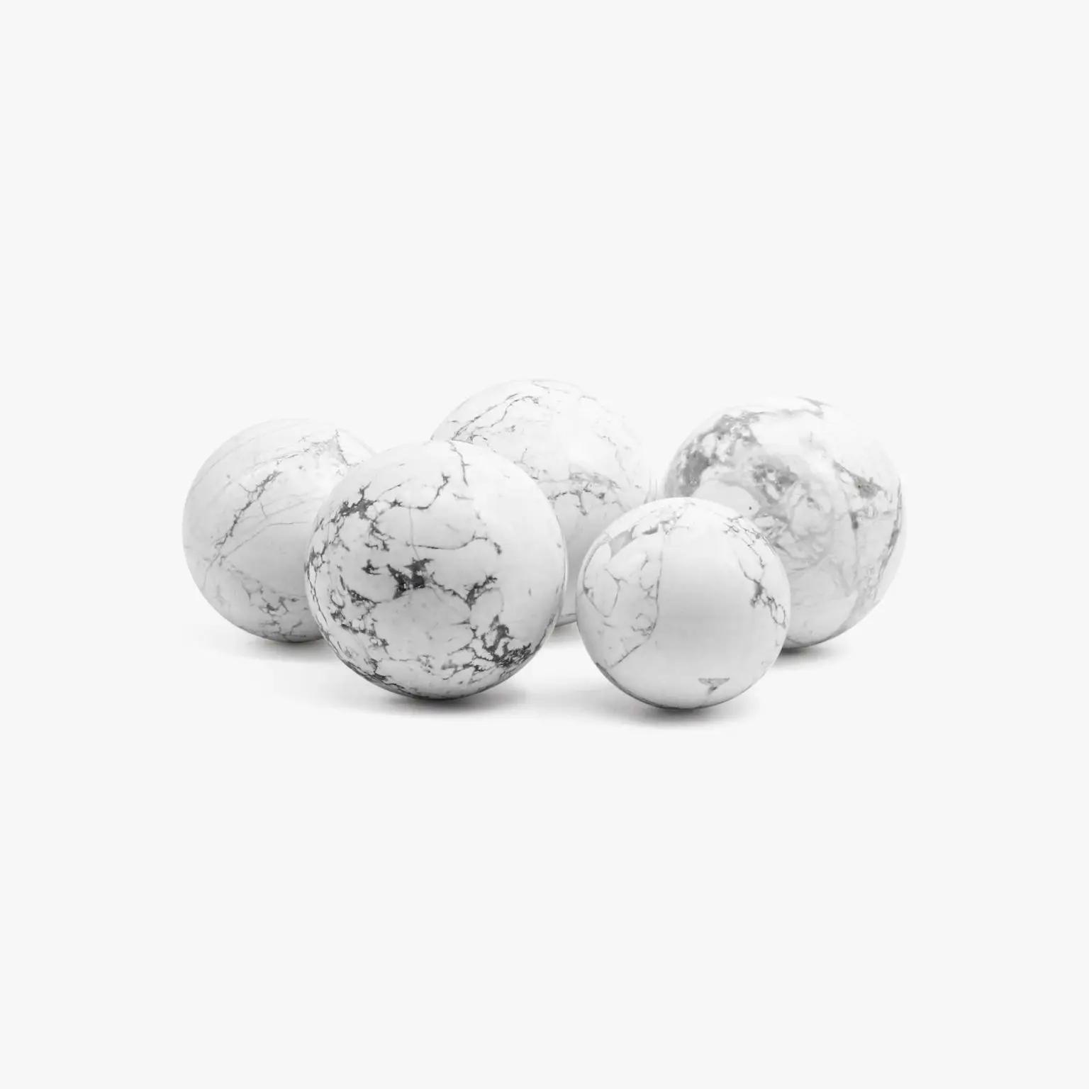Wholesale High Polished Natural Howlite Sphere Carved Agate Crystal Ball for Meditation Metaphysical and Home Decoration