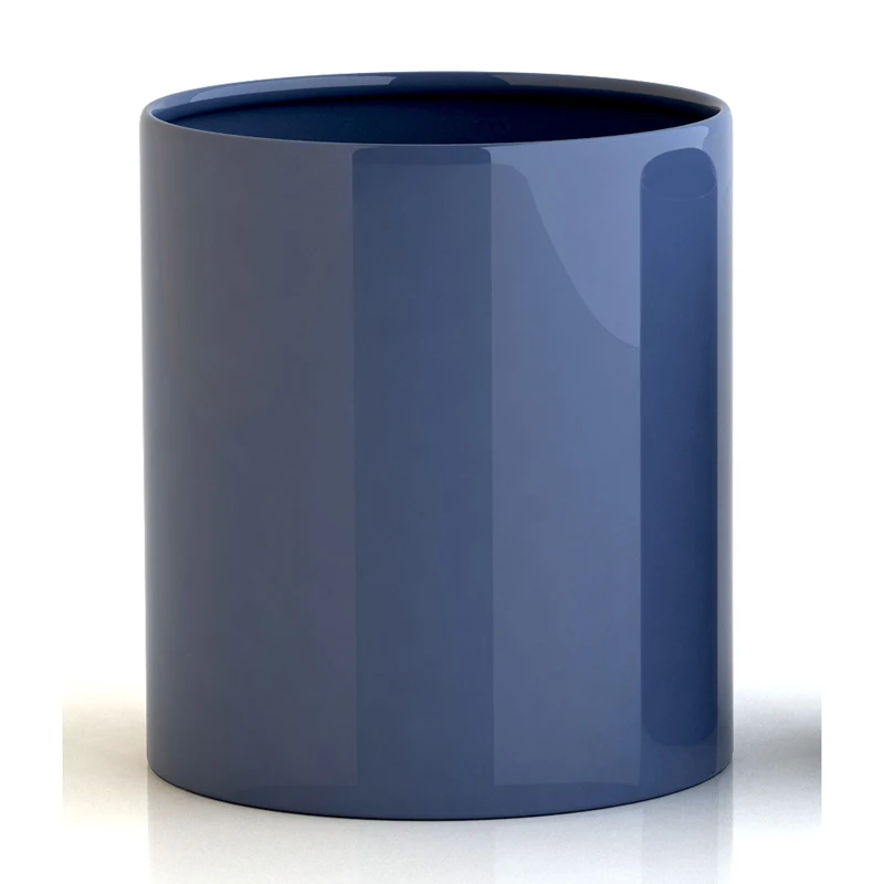 Hot Selling Design Iron Luxury Metal Planter Round Shaped Blue Colour Garden Pots & Planters Garden Supplies Modern Decorations