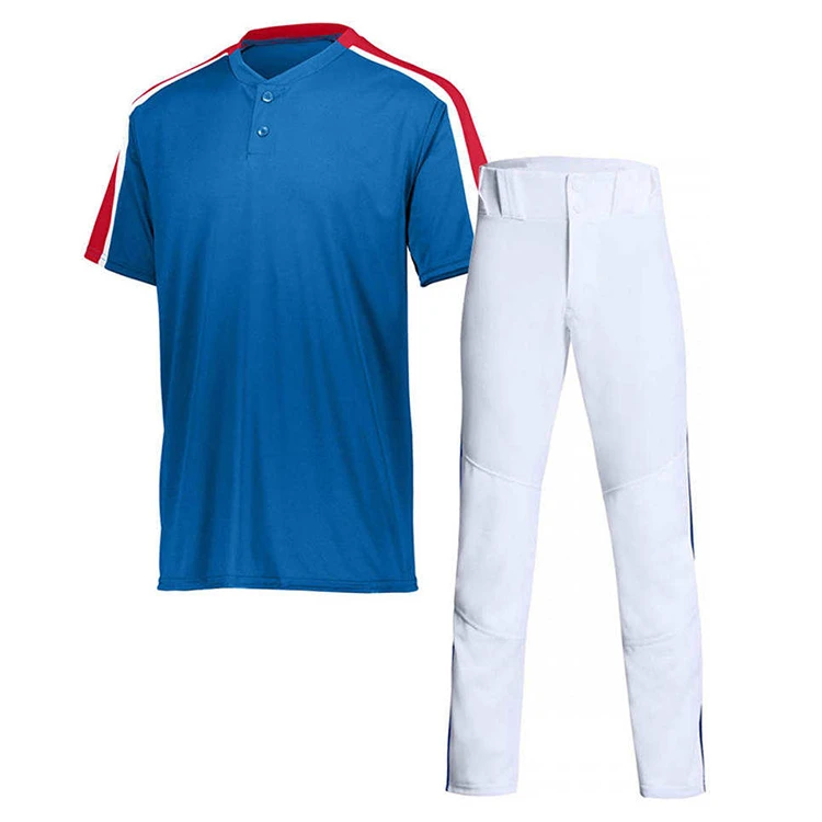 OEM Service Design Baseball Uniform Wholesale Blank Fashion 100% Polyester Baseball Uniform For Men