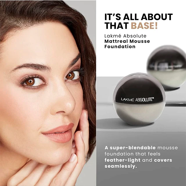 Lakme Absolute Matt Skin Natural Mousse 16h, Golden Medium 03, 25g