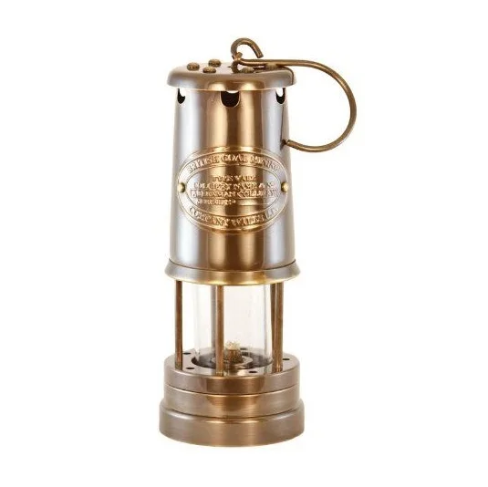 Brass Nautical Lantern Square Shape With Glass Cover with Wire Lamp Decorative Oil Kerosene