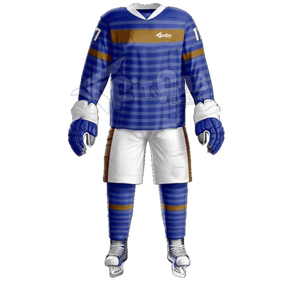 Fashion Customized Logo Team Sports Sublimation Ice Hockey Uniform Wholesale Price Ice Hockey Uniform