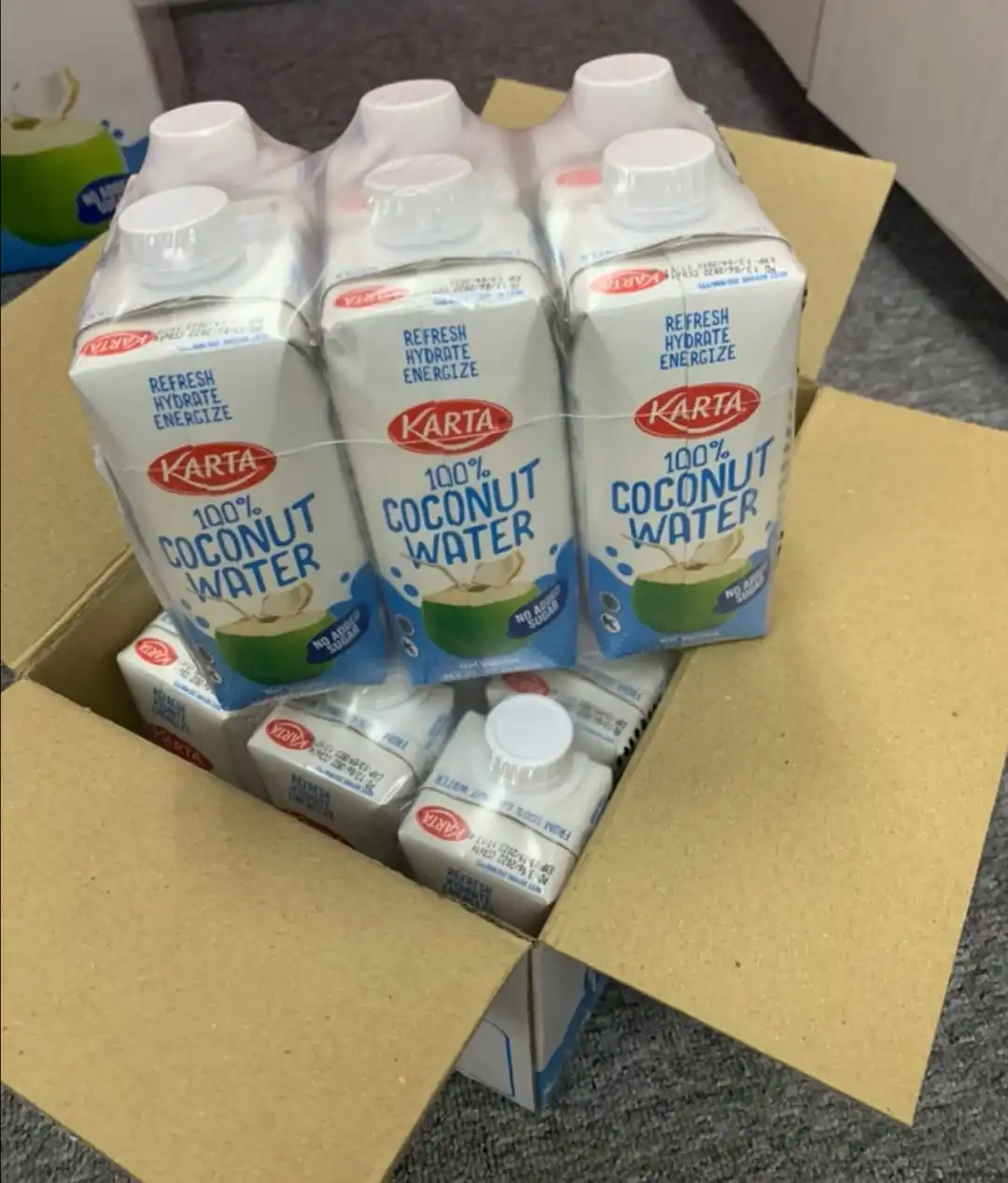 Karta Fresh Organic Coconut Water (330ml) tender green coconut water diamond coconut juice box