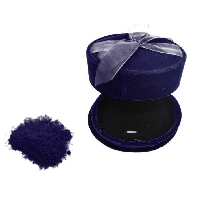 Custom Order 0.6mm 1.5D Dark Blue Color Polyamide Flock Fiber Nylon Fiber EGP-0729 Customizable