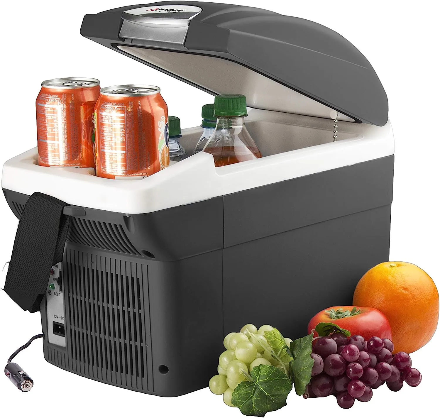 Wagan EL6206 12V 6 Liter Portable Electric Cooler Warmer Warmer with 12/24V DC, Thermoelectric Technology