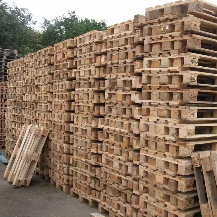 Hard Wood 4 way wooden EURO PALLET EUR/ EPAL PALLETS With Color yellow Size 1200x1000x150mm