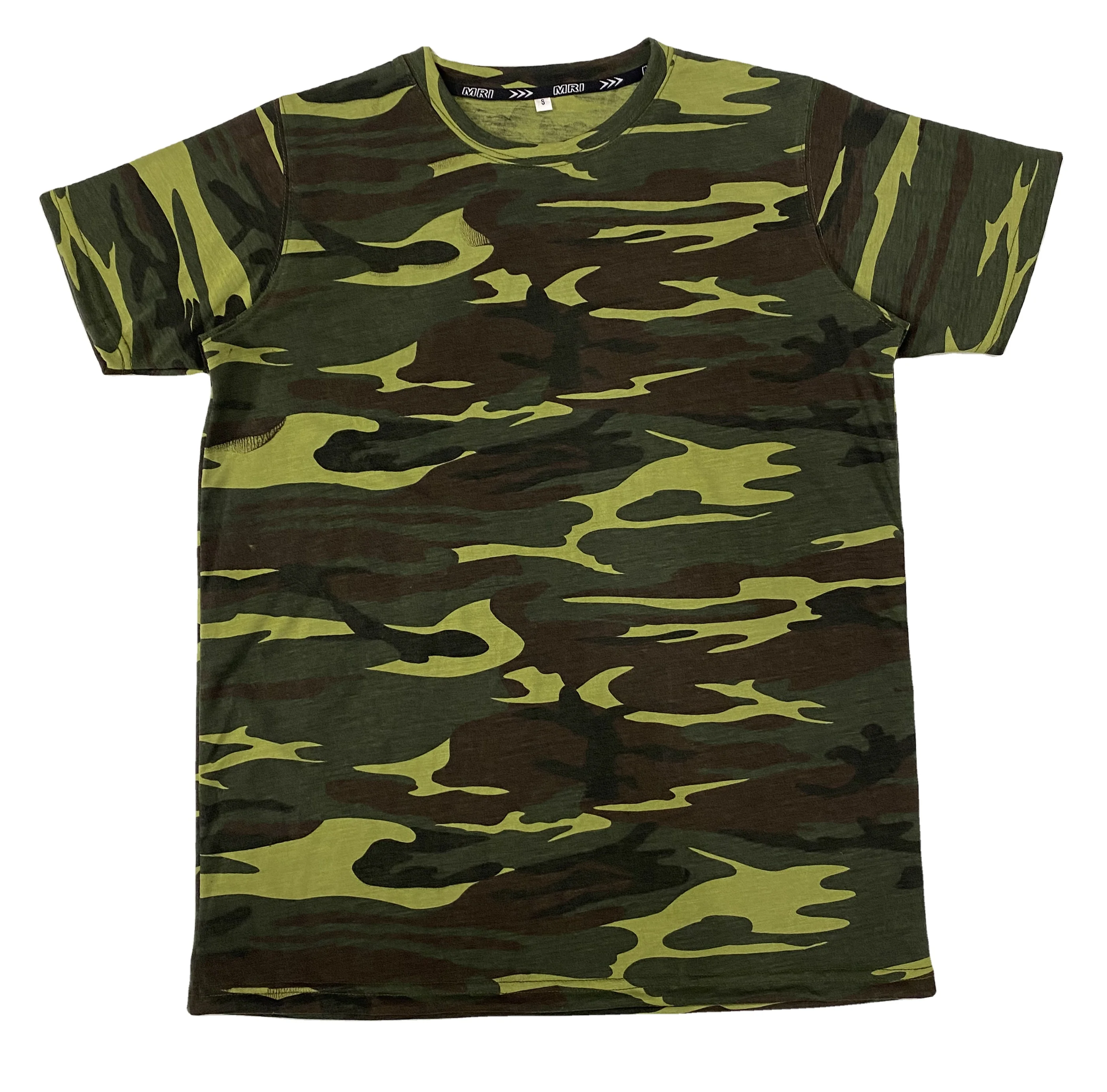 Manufacturing Custom Made Breathable Material Plus Size Men T Shirt Summer Wear Plus Size Men T Shirt Camouflage Printing
