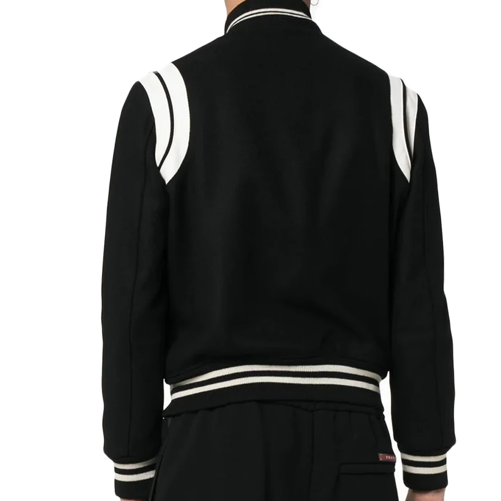 Men Letterman Jacket with Wool Body American Style baseball Jacket Unisex Fashion Color balk college jacket