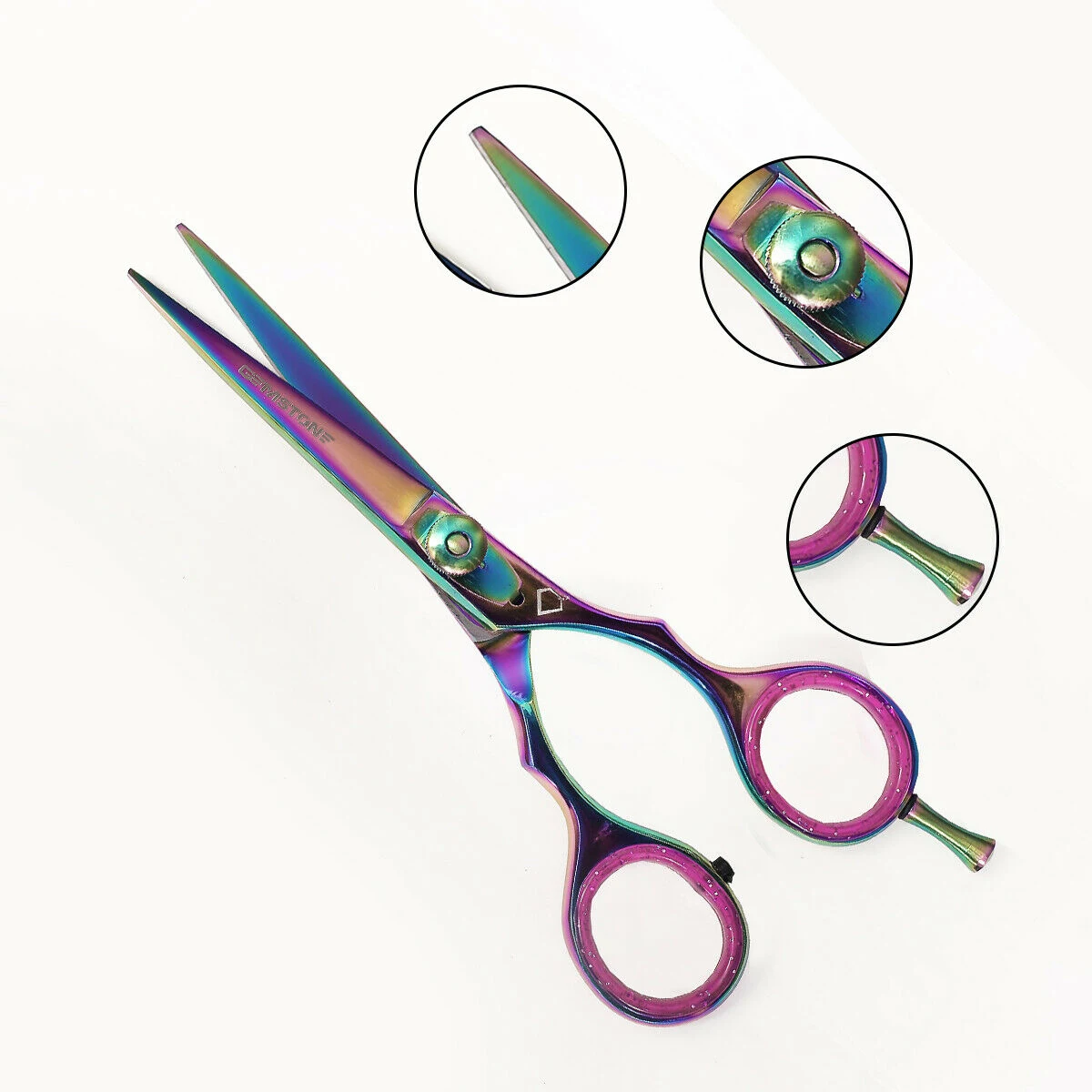 Очень острые Парикмахерские ножницы из нержавеющей стали премиум-класса с прямым лезвием тупой наконечником керамическая ручка оптом косметический инструмент