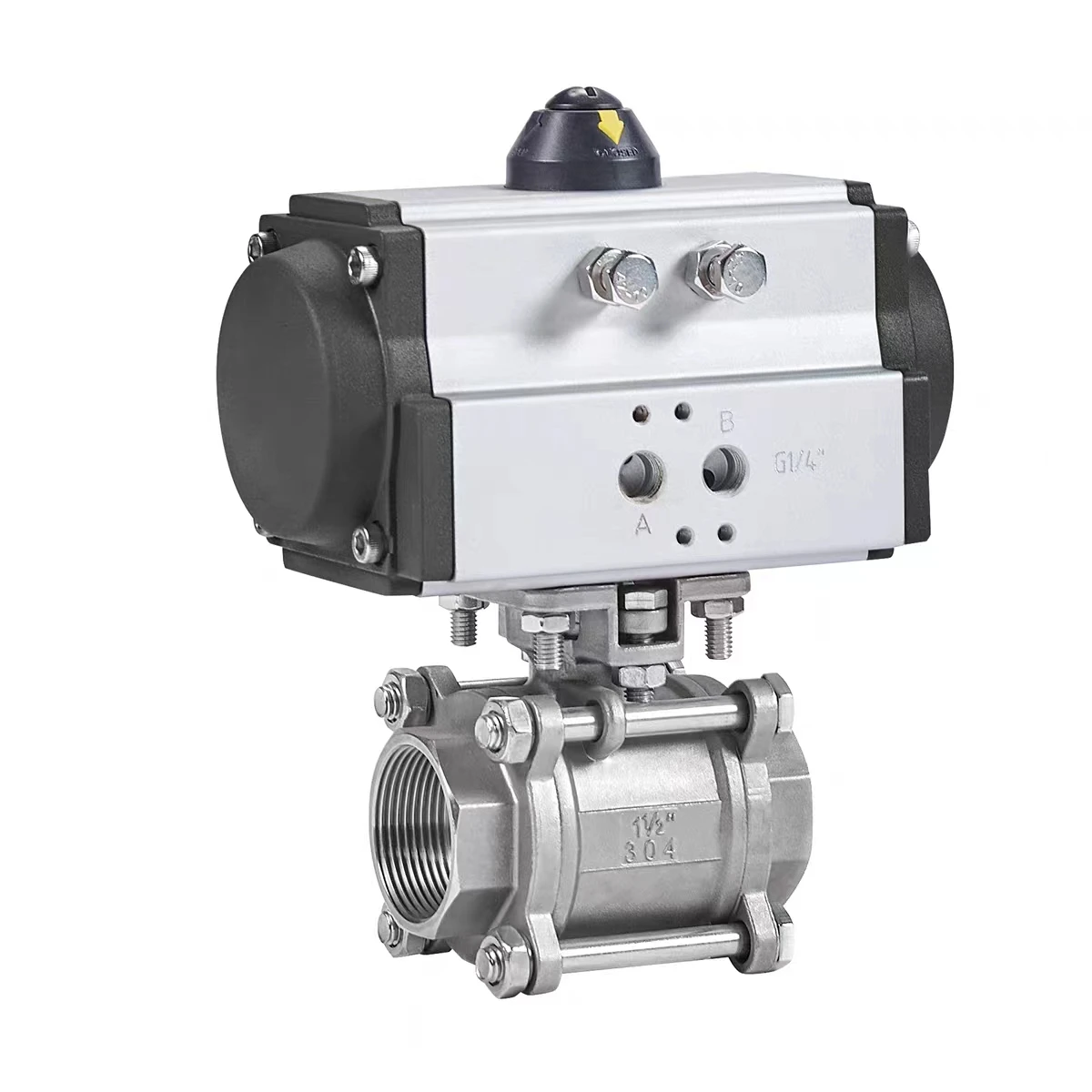 Toyi DN15-DN100 Pneumatic Actuator 2in Ball Valve Stainless Steel OEM ODM Customizable Control Structure for Water Media