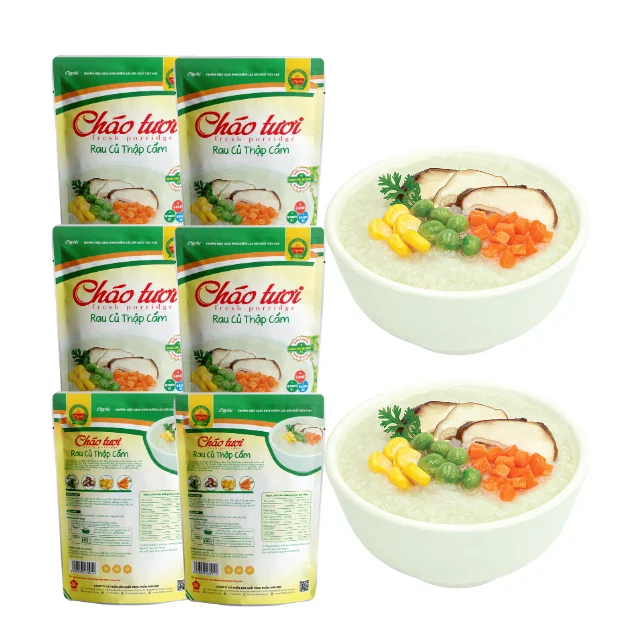240g Mixed Vegetables Infant food OEM vegetarian nutritious food no preservatives fresh porridge ready to eat Vietnamese product