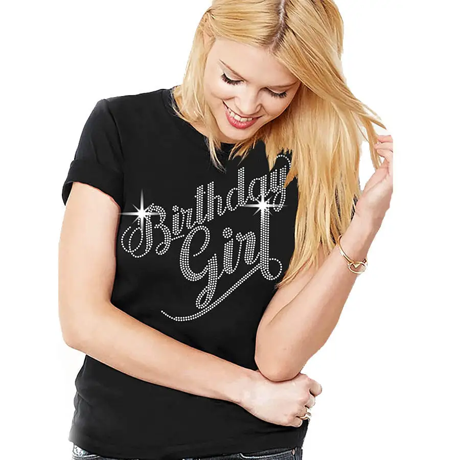 Best Selling Low Price Men Rhinestone T-shirts Customized Wholesale Men Rhinestone T-shirts