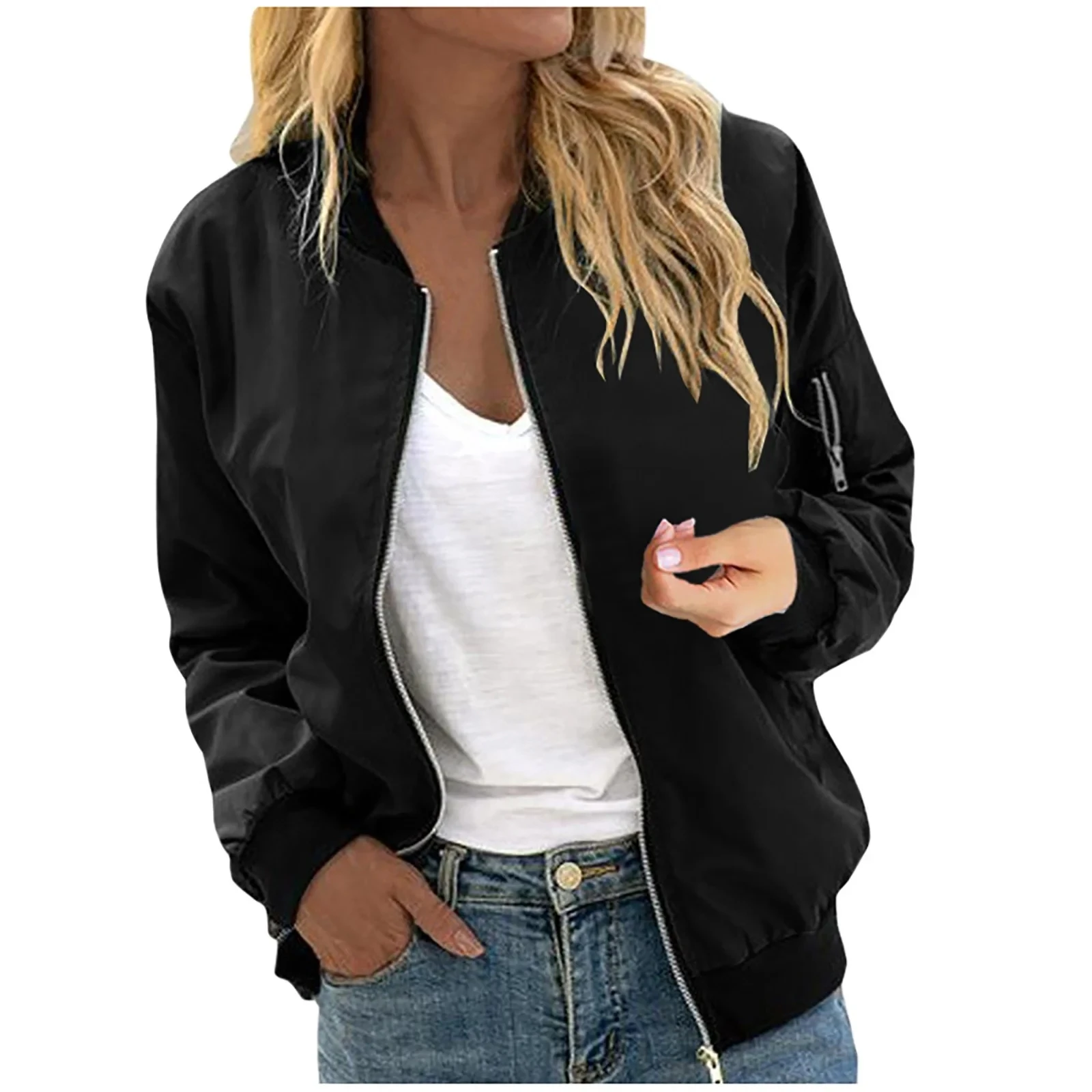 Classic Satin Varsity Jacket for Winter Basic Tee Jeans Complementing Casual Look Dyed Fabric with Silk Lining Wholesale Supply