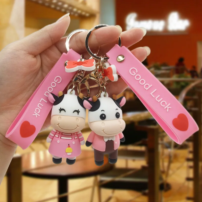 3D PVC kawaii cute cartoon keyring key chain ring pikachu character pvc rubber keychain llaveros