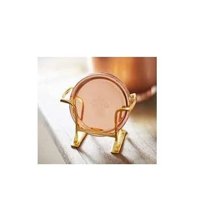 Eco-Friendly Reusable Stainless Steel Coasters for Tea Coffee and Cocktail Glasses Placements For Office Restaurants Hotel