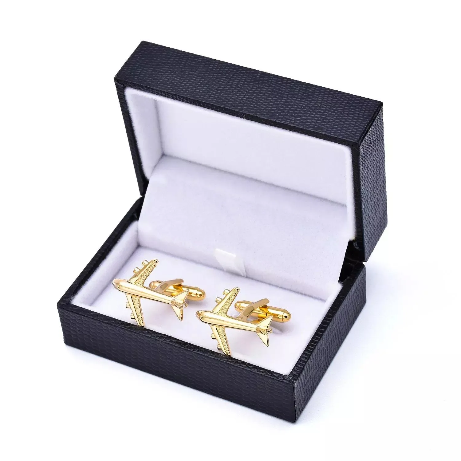 promotional custom airplane logo pilot cufflinks for men