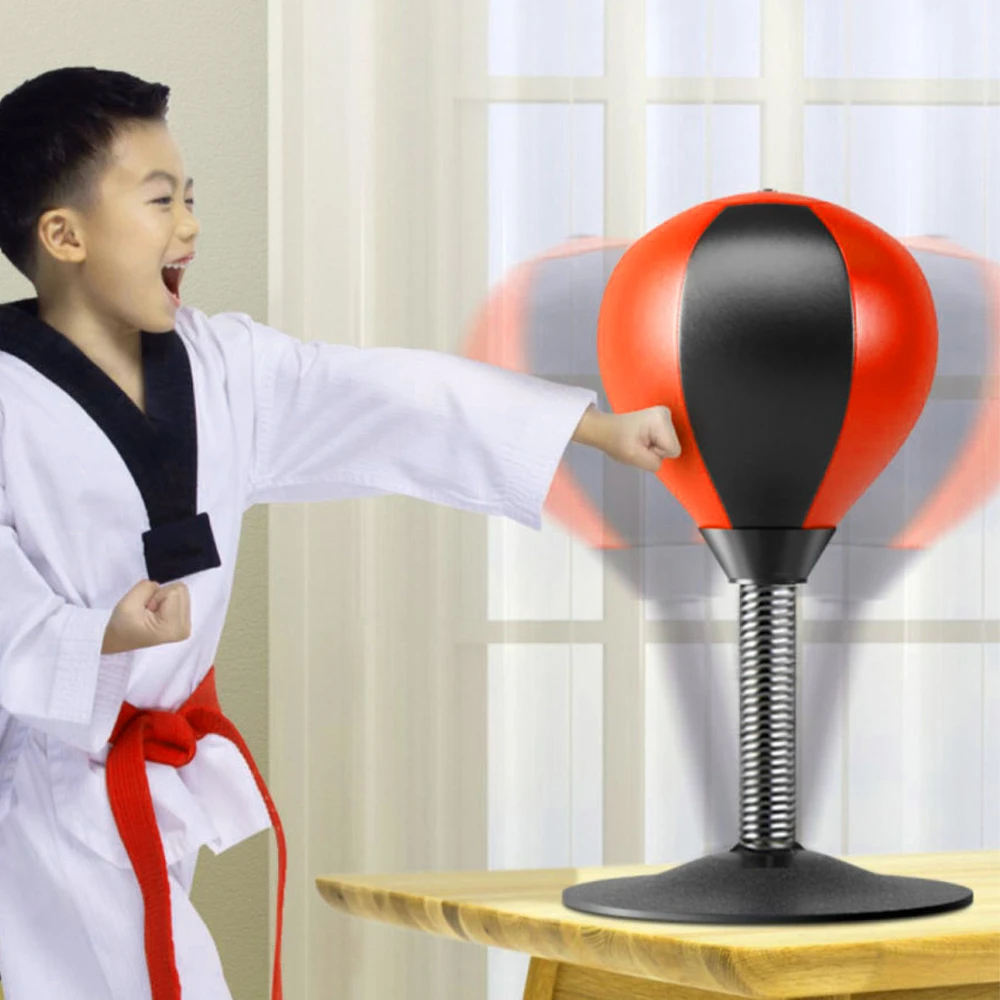 Double End Speed Ball Leather Boxing  Speed Dodge Ball Include 2pcs Ring Locking for Gym MMA Boxing Speed Balls