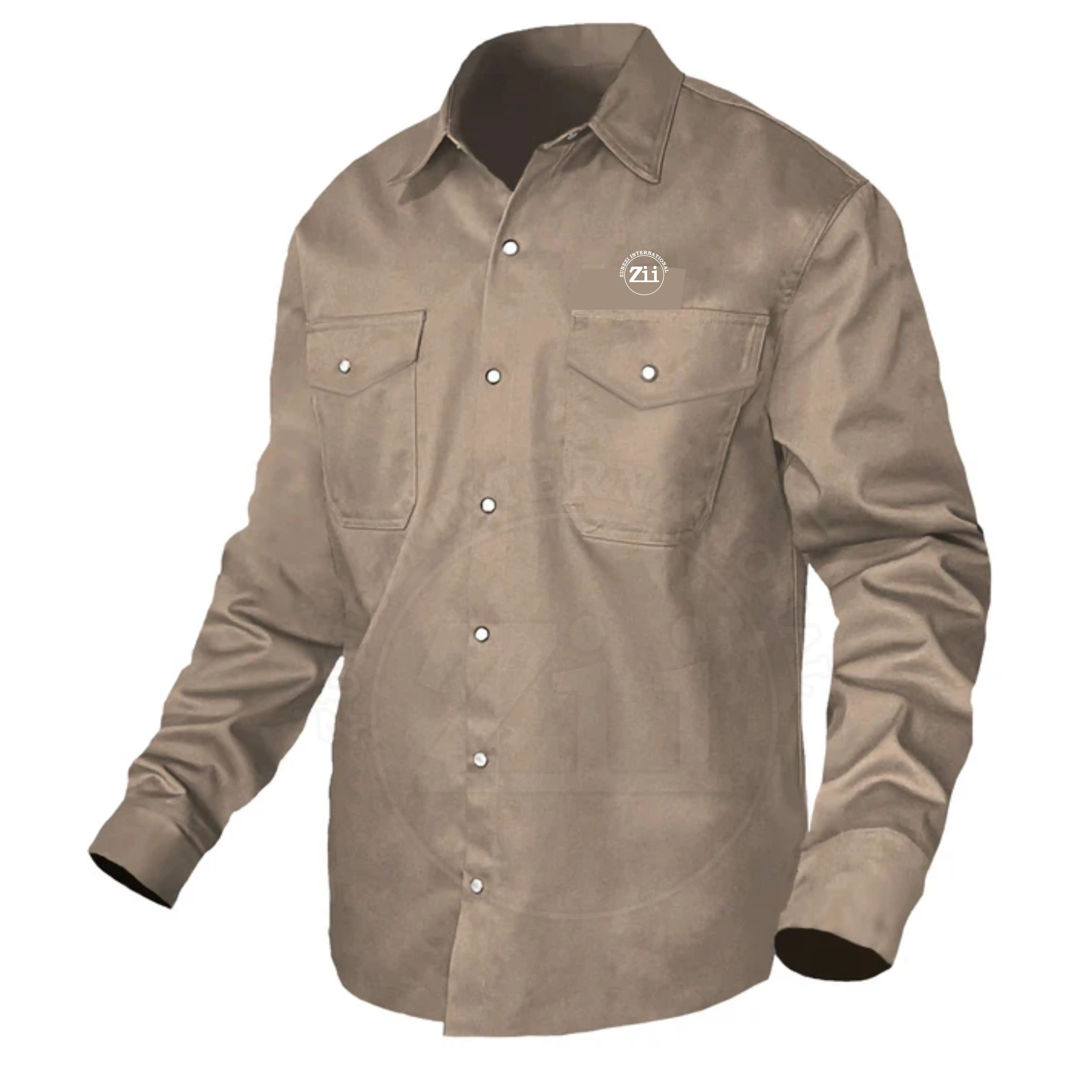 Popular selling NFPA2112 triple stitched welding fr shirt Wholesale Custom Work Uniforms Shirts for Men Button Down Long Sleeve