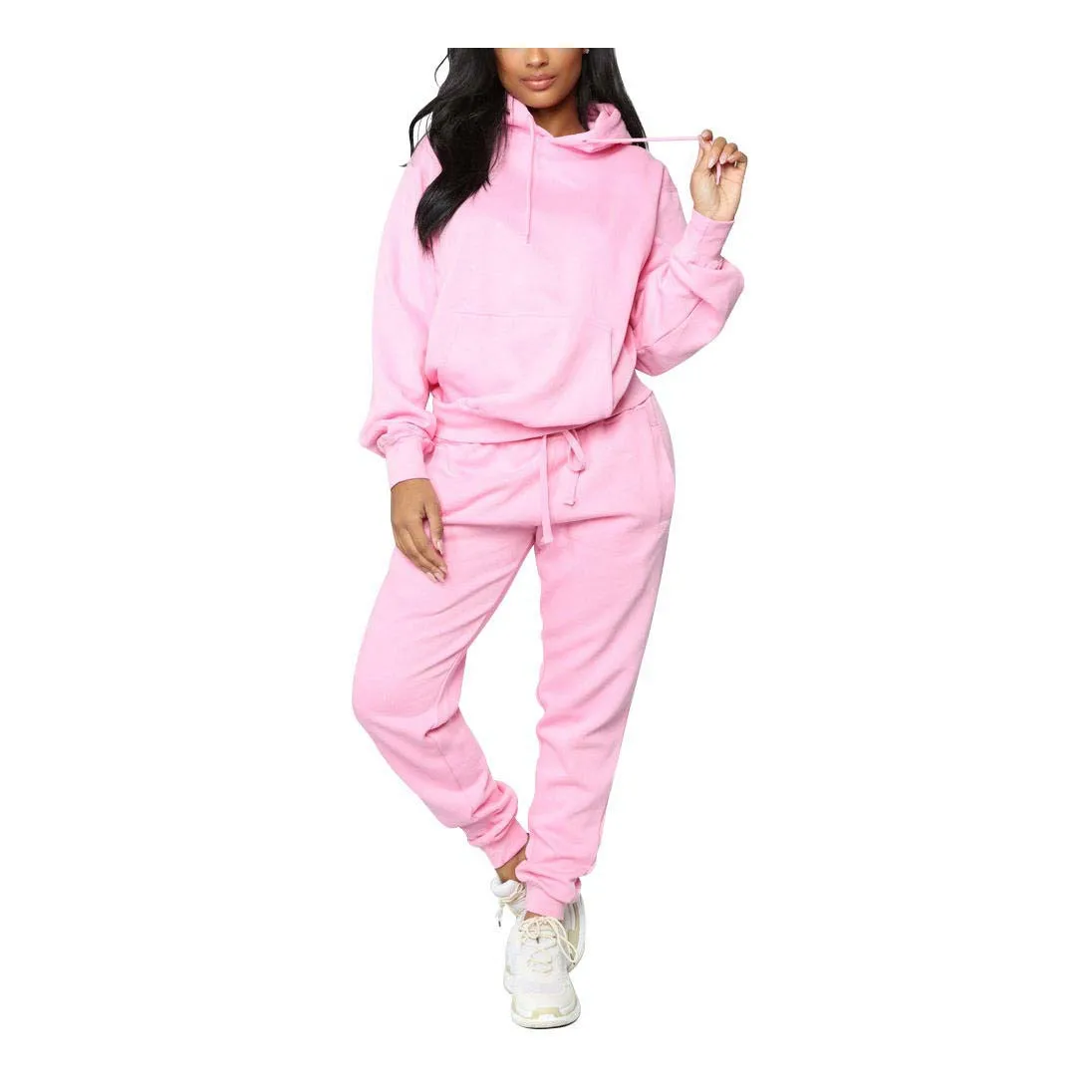 Custom Acid Wash Hoodie Sets 2 Piece Sets Jogging Suits For Women Custom Tracksuits Manufacturers