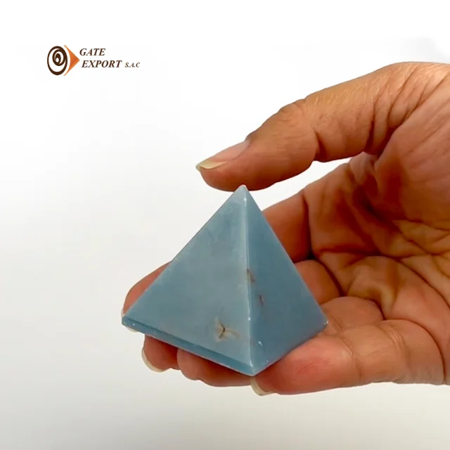BEST PERUVIAN CELESTITE  PYRAMID SHAPE / 100% NATURAL / GOOD ENERGY / GOOD VIBES / ARTISAN WORK / LOVE / RELAX  / HOLISTIC ITEM