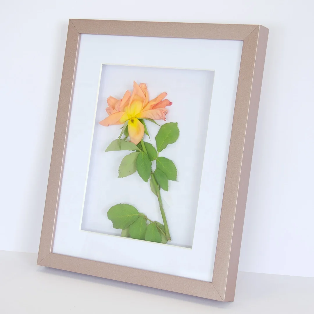 ShadowBox with 15mm depth 33*27 with matboard 4cm or custom sizes Deep box  wooden photo frame