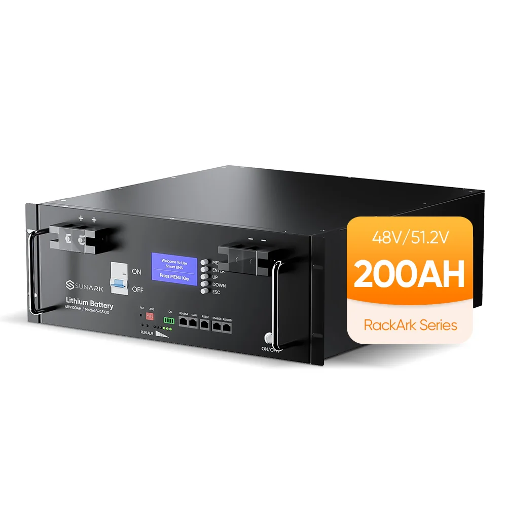 Professional Manufacturer 48V 51.2V 100Ah 200Ah Lifepo4 Lithium Battery Rack Mounted Li-Ion Battery In Stock