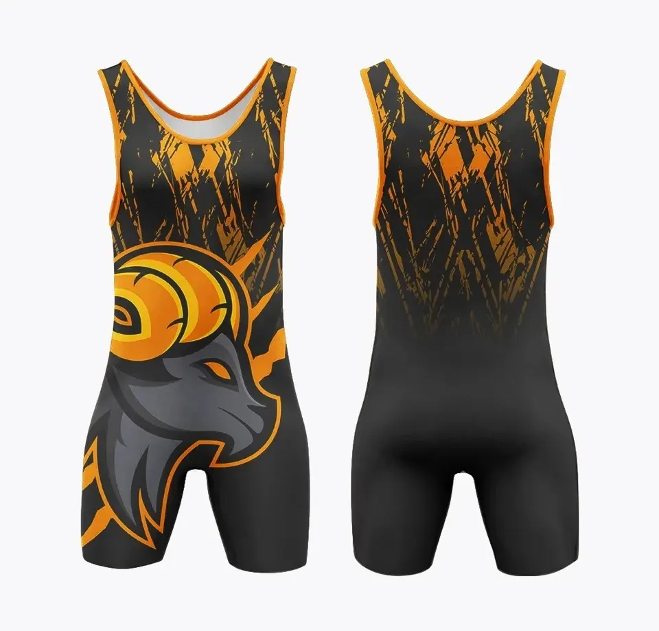 Design Your Own Custom Sublimation Wrestling Singlet Durable Wrestling Uniforms for Competition and Training Singlets