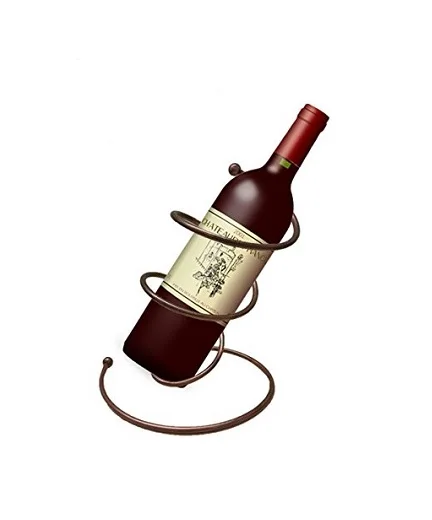 Elegant Classically Designed Iron & Copper Wine Rack Metal Storage Organizer & Cooler for Wine Parties Includes Carton Paking