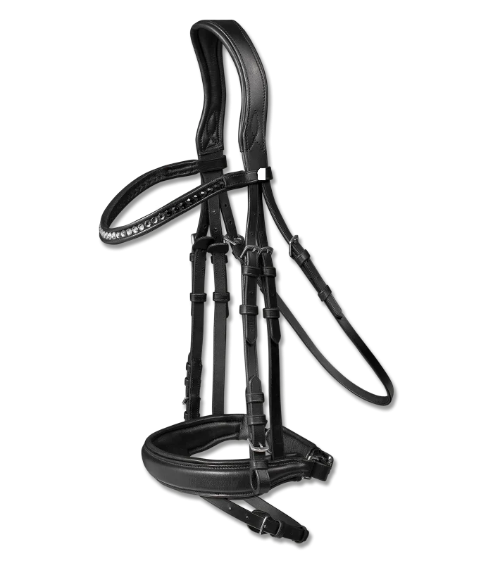 Bridle Concept Pull back noseband - Extremely soft noseband and headpiece - Headpiece with extra room for ears - Removable