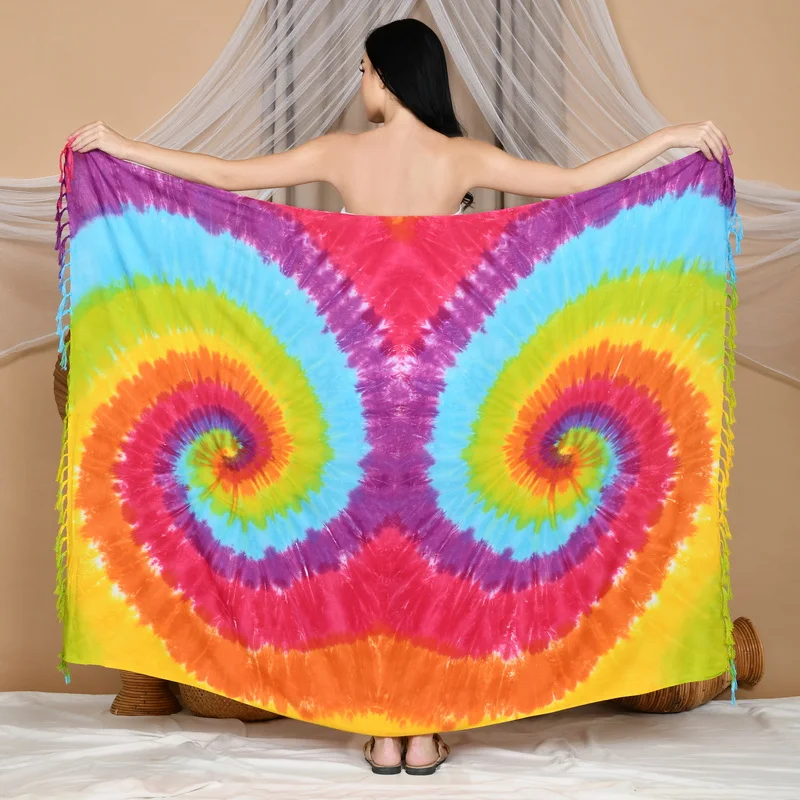 New Arrival Hawaiian Sarong print Pareo lavalava Floral Print Beachwear Cover Up 100% Rayon PR083-002R2