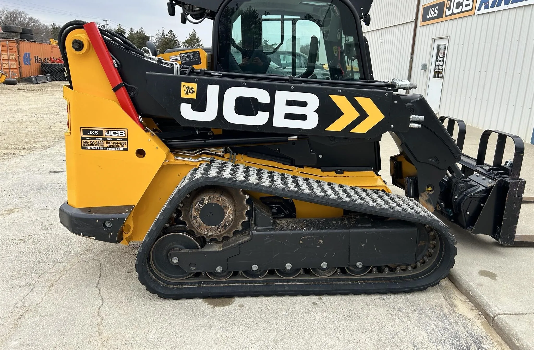 Скидка компактный гусеничный погрузчик JCB 3TS-8T с креплениями для продажи во Флориде