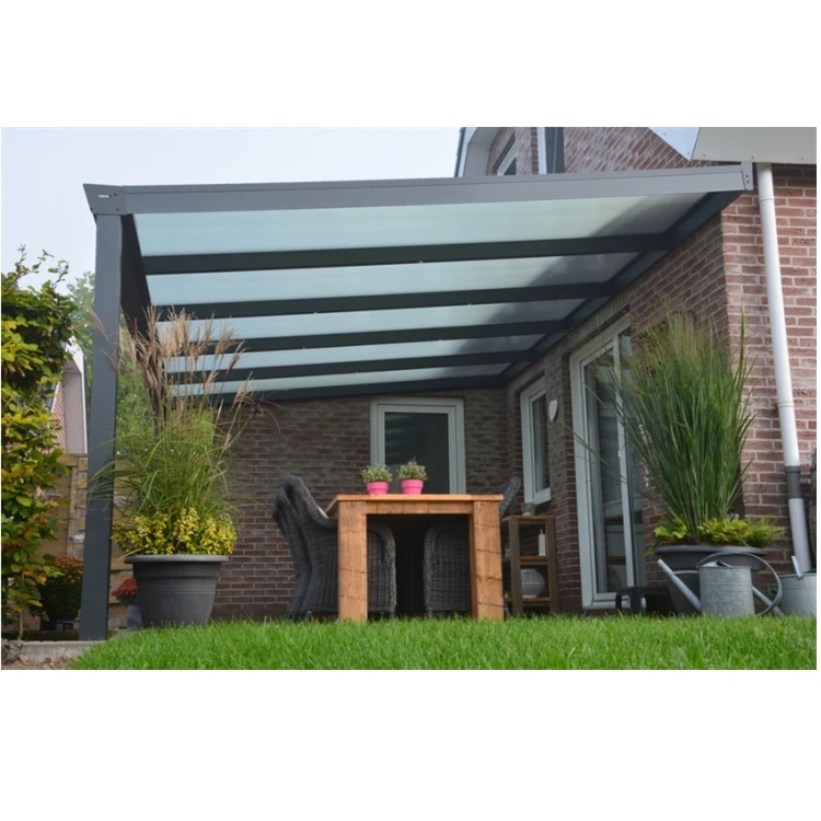 Polycarbonate Canopy Patio Cover Roof Outdoor Canopy Balcony Aluminum Terrace Roof for terrassenberdachung alu