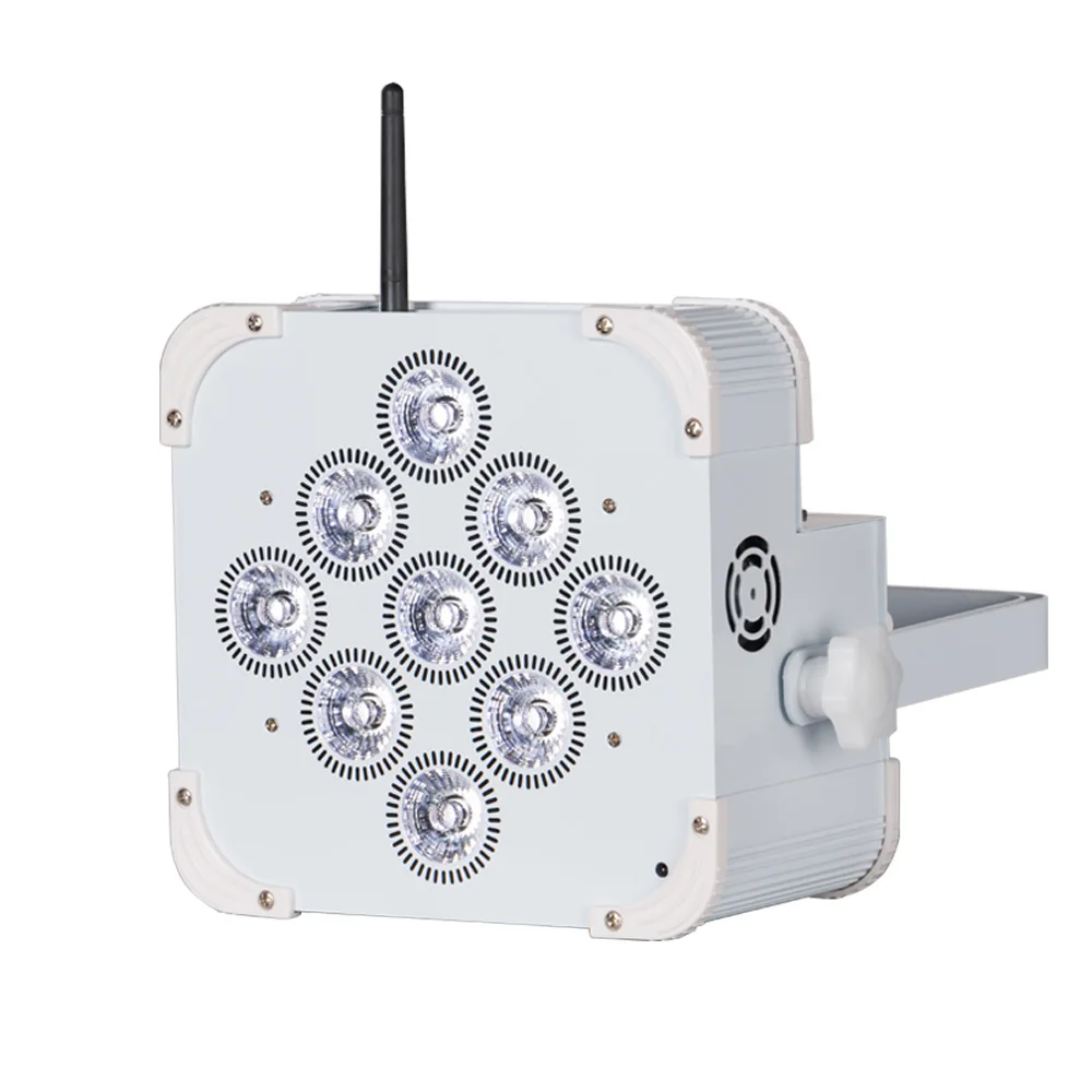 Led Freedom Par 9*18w Rgbaw 6in1 Wireless Dmx512 Battery Powered Slim Par Can Light