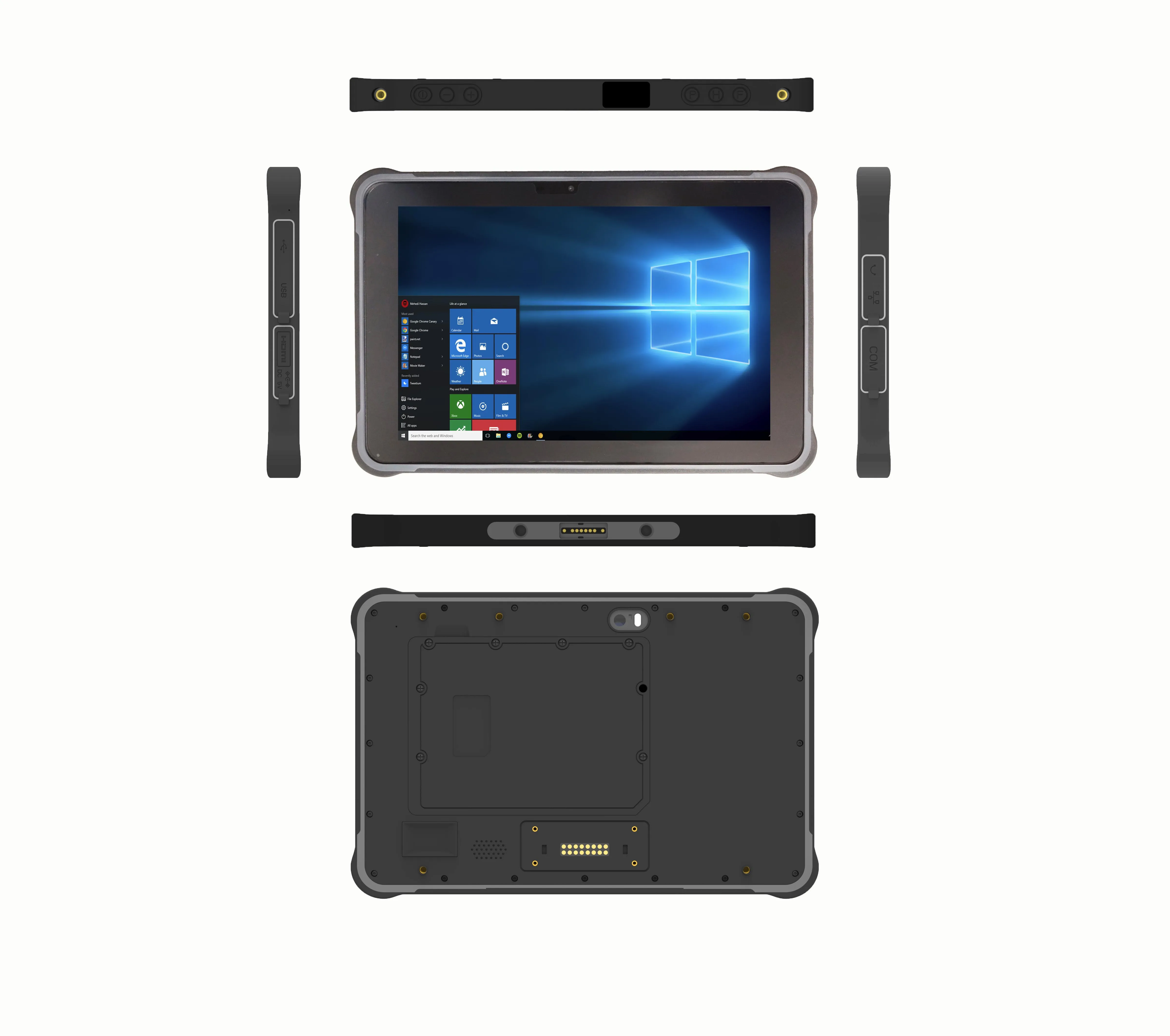 10.1inch Rugged Tablet PC 8GB 512SSD Optional Win dows 10 All in One Computer Touch Panel PC Industrial Intel