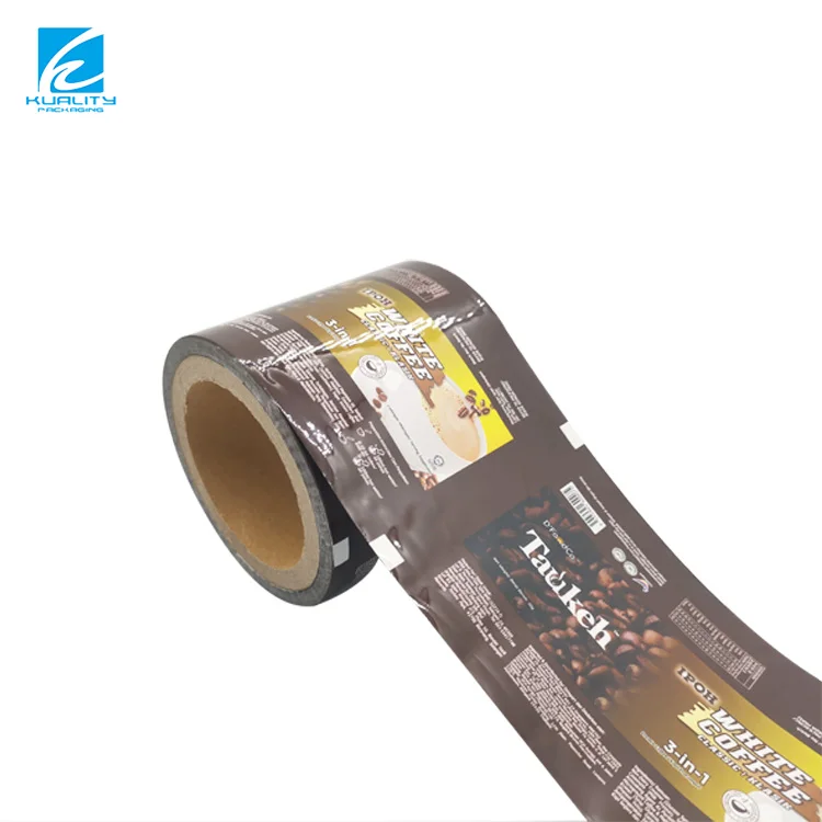 Aluminum Foil Food Packaging Honey Film Rolls Supplement Sachet Plastic Custom Printed Laminated Snack Packaging Roll Film