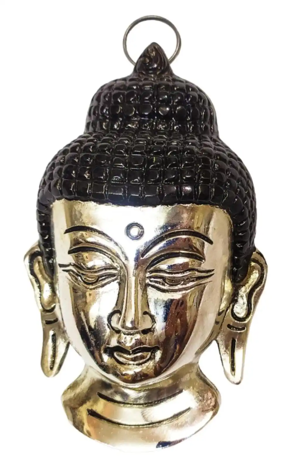 Resin meditation Buddha head religious decoration home statue