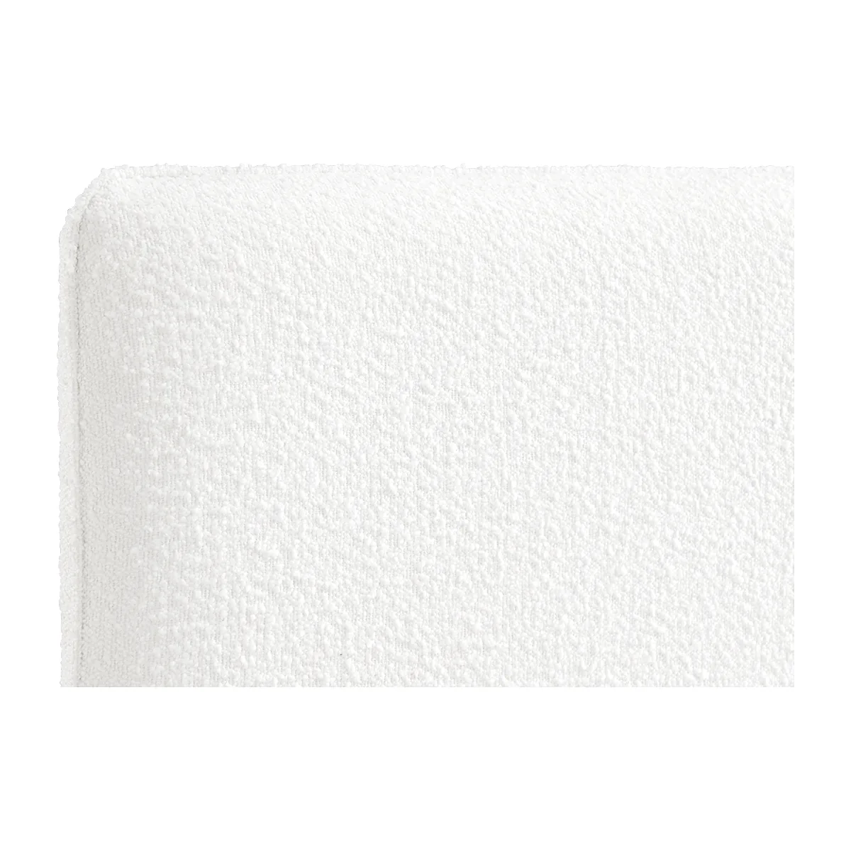 Sturdy MDF Frame Foam Padded Fully Upholstered Boucle Fabric Bed Bedroom Furniture Box Spring Bed Queen Bed Frame