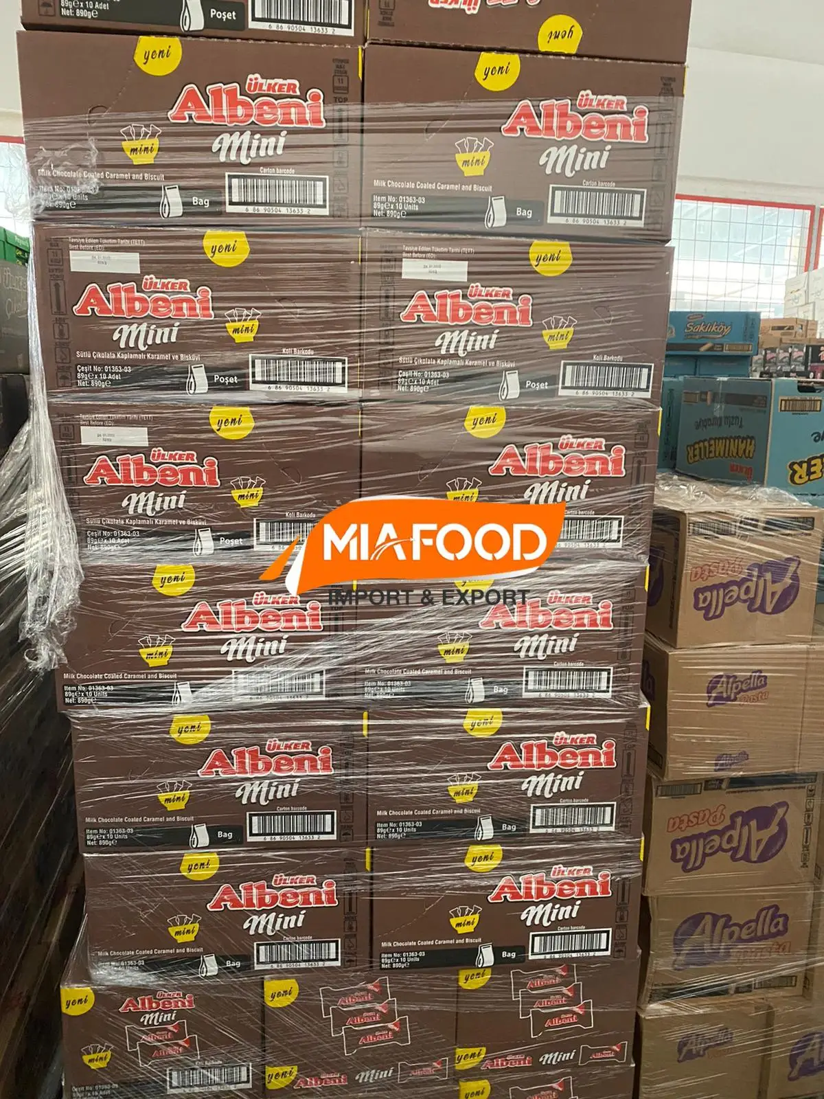 Ulker Albeni Tane Tane Milk chocolate Coated Caramel And Biscuits 29 gr x 24 Fresh Date and Quality Service From Turkey