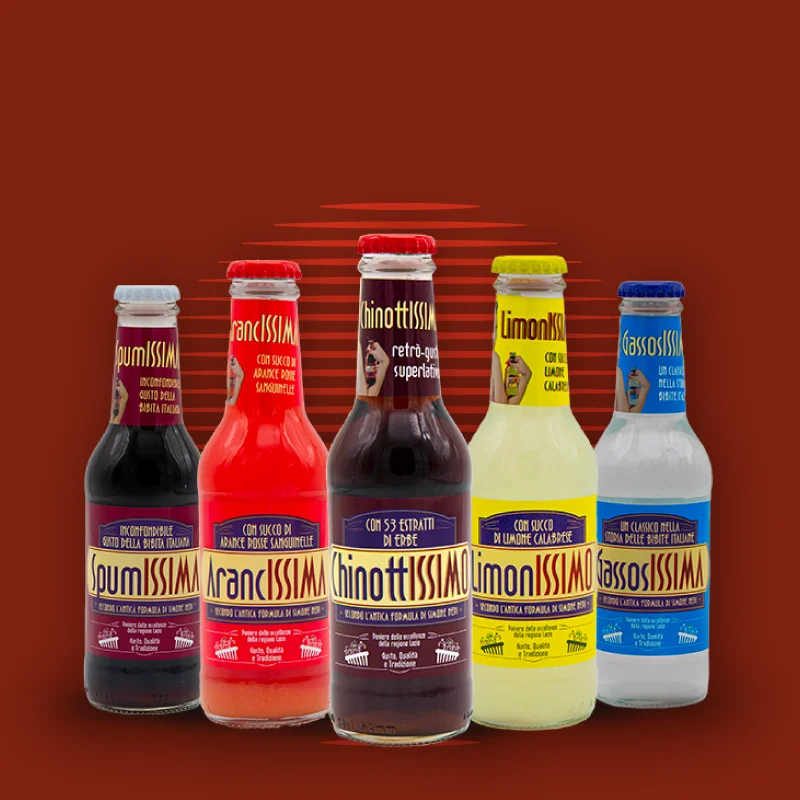 275ml wholesale soda LIMONISSIMO glass bottles beverage lemon juice drink flavor carbonated soft drinks