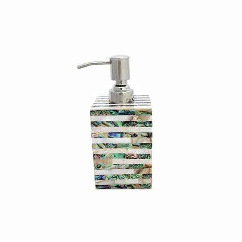Mother Of Pearl Soap Dispenser Bathroom Accessories Liquid Soap Dispensers Hand Washer Customize Size MOP Liquid Soap Dispenser