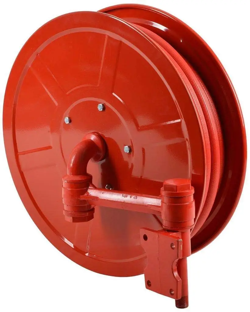 Manufacturer Fire Fighting Hose Reel Manual Swing 1inch 30meter Pistol Grip Rubber Fire Hose Reel