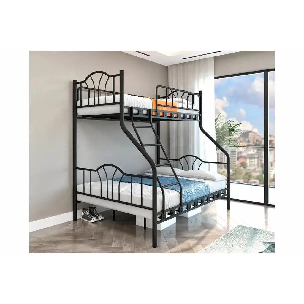 Image Bunk Bed 90x200 + 140x200 ARM058 Black